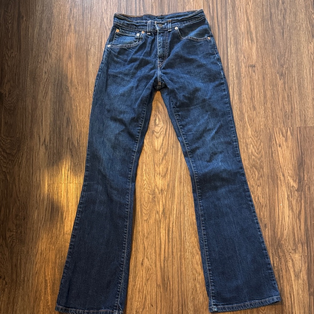Levi's Dark Blue Flare Women's Jeans